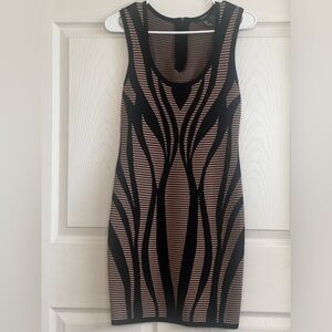 Unique Black & Tan Dress